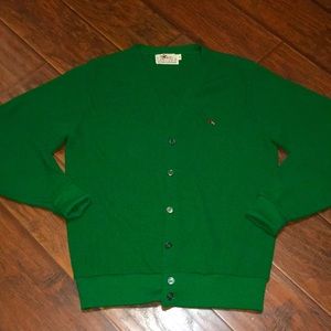 American Vintage Preppy Green Cardigan